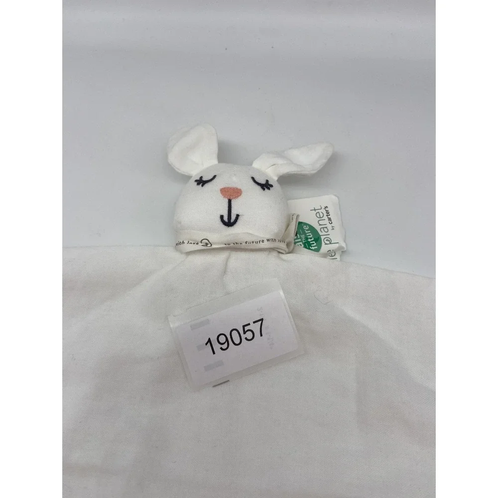 NWT‎ Carter's Little Planet Lovey Baby Organic Cotton Bunny Muslin Plush Blanket